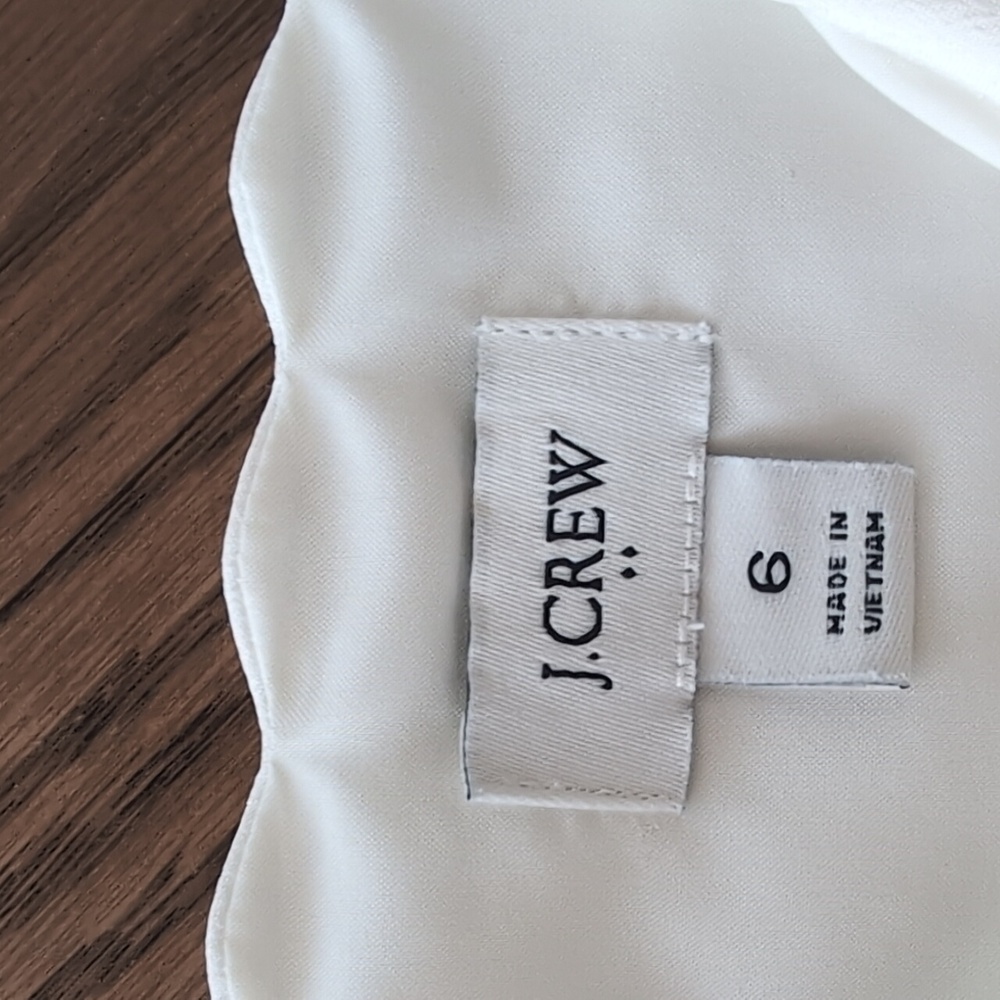 J. Crew White Size 6 Fitted Camisole Top - Picture 2 of 7